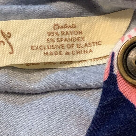 Matilda Jane Size Small Be Bold button front navy floral romper - Picture 11 of 12